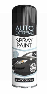 250ML AUTO EXTREME SPRAY PAINT BLACK GLOSS